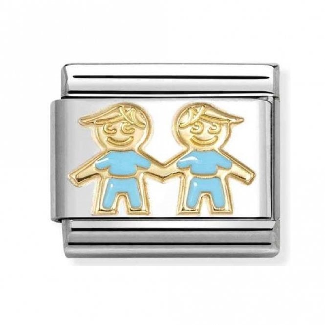 Nomination  Brothers Yellow Gold Charm