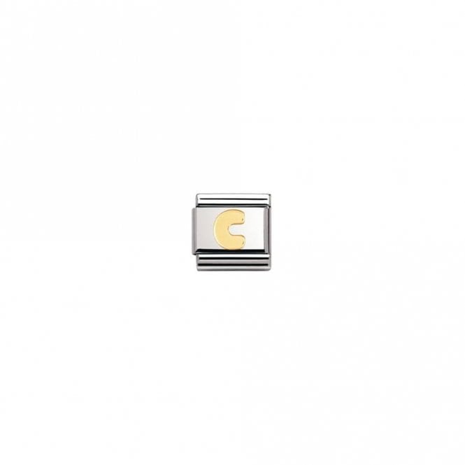 Nomination  C Initial Yellow Gold 