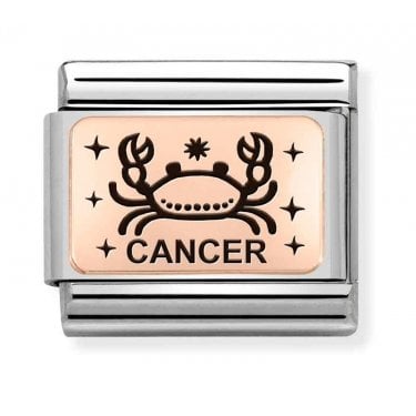Nomination Cancer Rose Gold Charm
