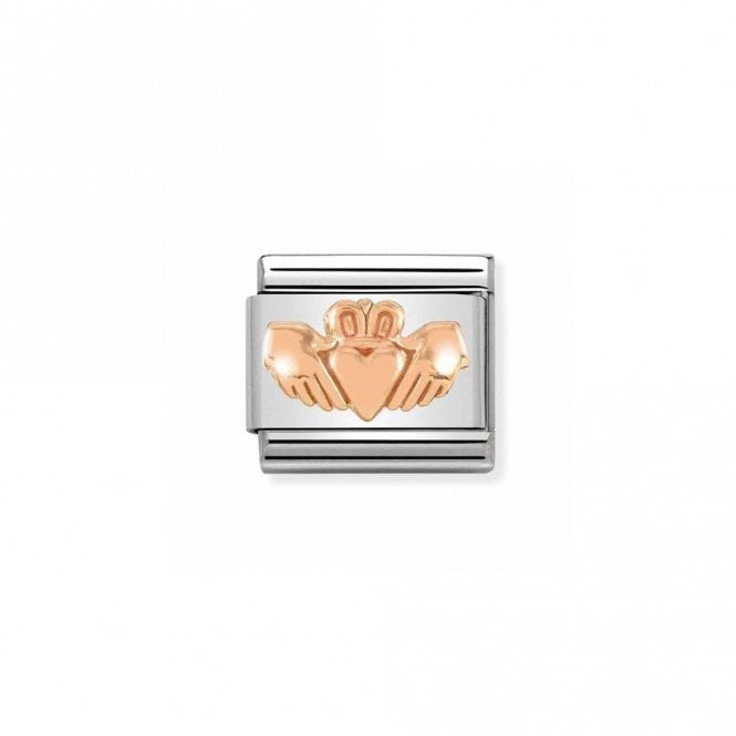 Nomination  Claddagh with Heart Rose Gold 