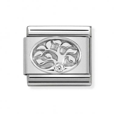 Nomination Classic Tree of Life CZ Silver Shine Charm 