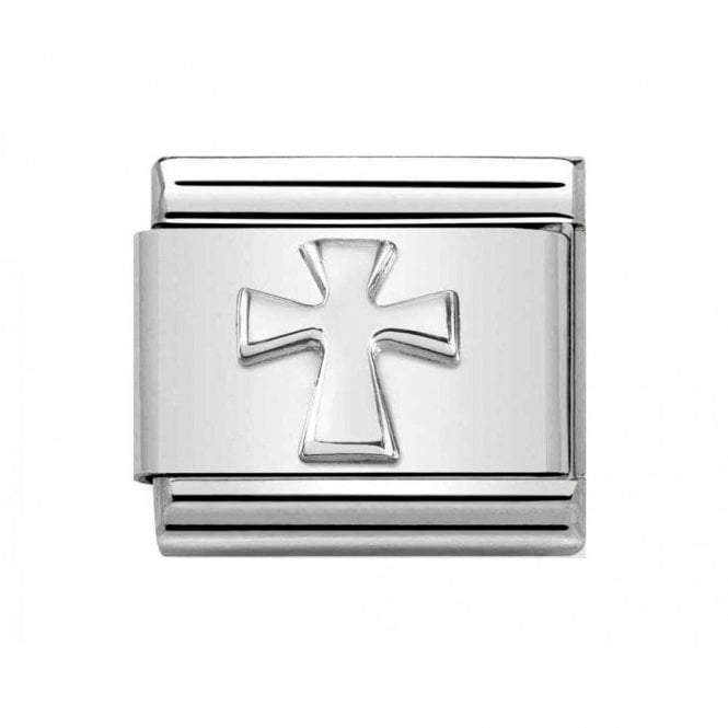 Nomination  Cross Silver Shine Charm
