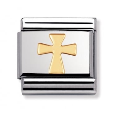 Nomination Cross Yellow Gold 