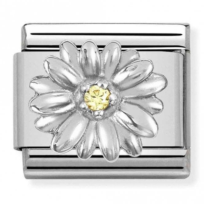 Nomination  CZ Daisy Silver Charm