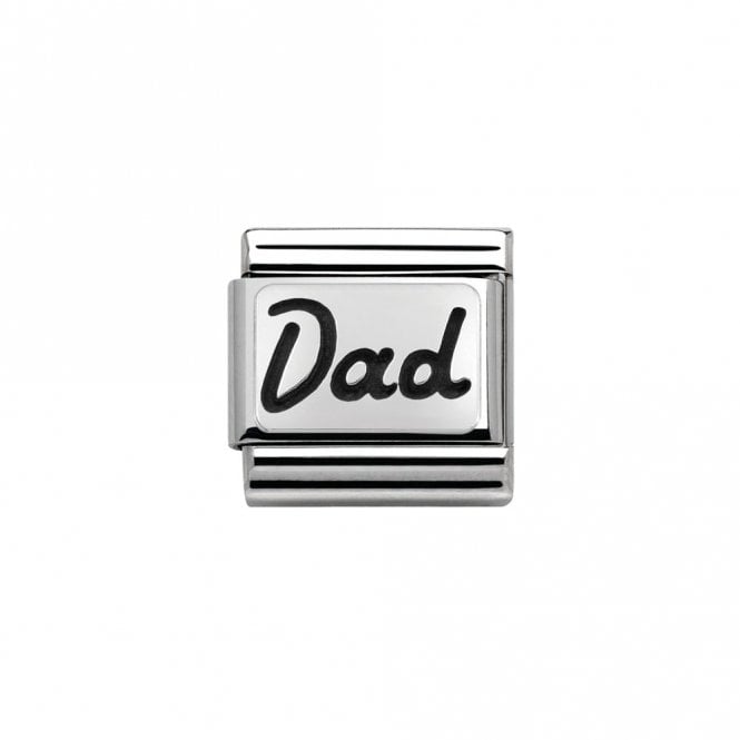 Nomination  Dad Silver Shine Charm
