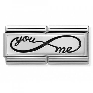 Nomination Double Link You Me Infinity Silver Shine Charm