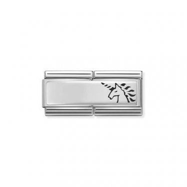 Nomination Double Unicorn Silver Shine 