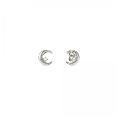 Nomination Dreams Beats CZ Moon Sterling Silver Stud Earrings