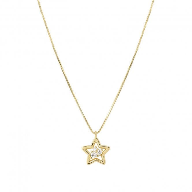 Nomination  Dreams Beats CZ Star Gold Tone Necklace 1.1 x 1.1cm, 38-44cm