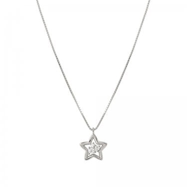 Nomination Dreams Beats CZ Star Sterling Silver Necklace 38-44cm
