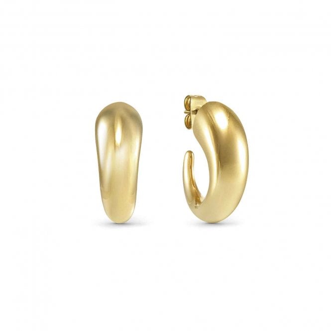 Nomination  Ecclettica Drop Hoop Small Gold Tone Hoop Earrings 22mm