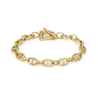 Nomination Ecclettica Marina Chain T-Bar Gold Tone Bracelet 0.8cm, 19cm 