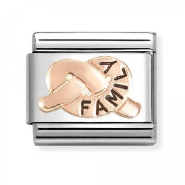 Nomination Family Knot Rose Gold Charm