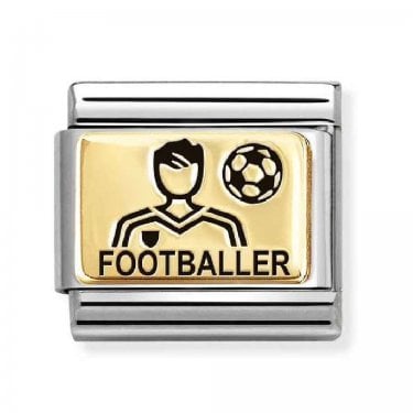 Nomination Footballer (Him) Yellow Gold Charm 
