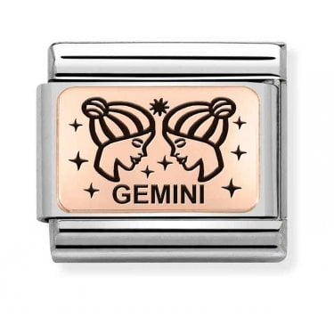Nomination Gemini Rose Gold Charm