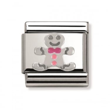  Nomination Gingerbread Man Silver Shine