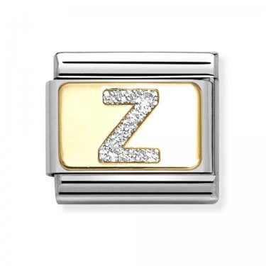 Nomination Glitter Z Initial Yellow Gold Charm
