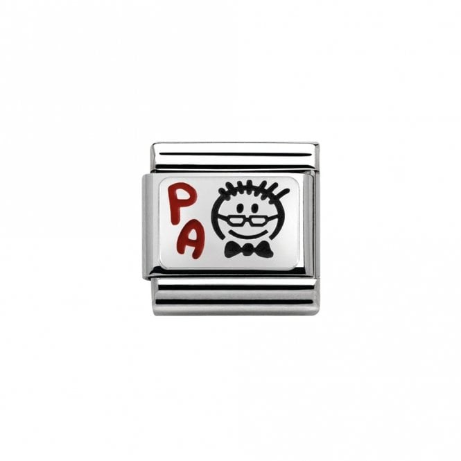 Nomination  Grandpa Silver Shine Charm