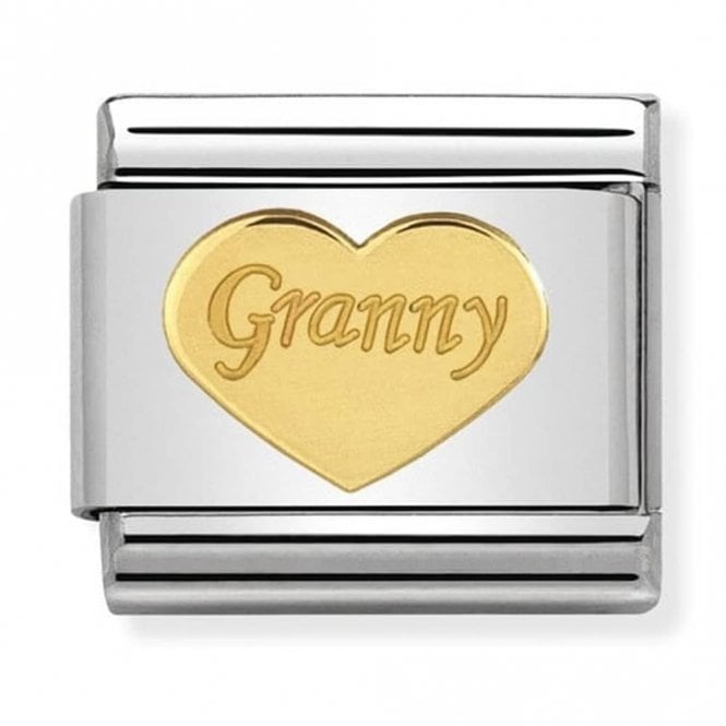 Nomination  Granny Heart Yellow Gold