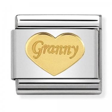 Nomination Granny Heart Yellow Gold