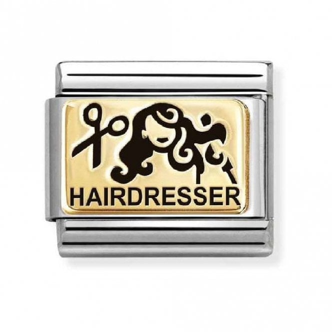 Nomination  Hairdresser Yellow Gold Charm