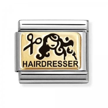 Nomination Hairdresser Yellow Gold Charm