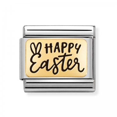 Nomination Happy Easter Yellow Gold Charm