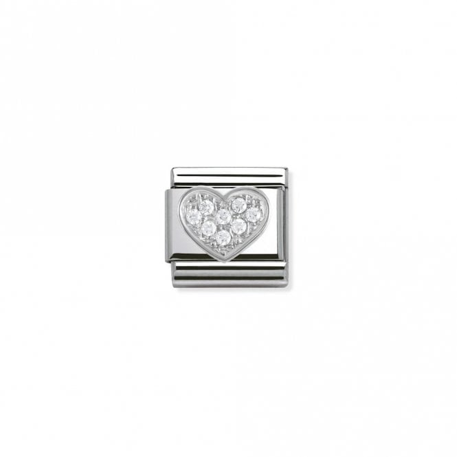 Nomination  Heart CZ Silver Shine