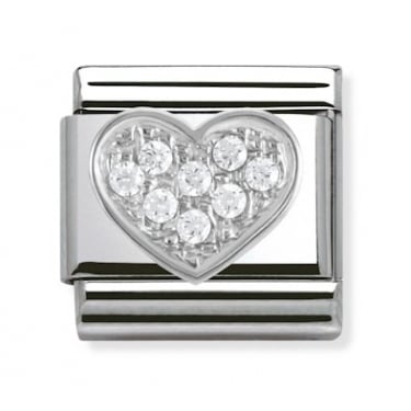 Nomination Heart CZ Silver Shine