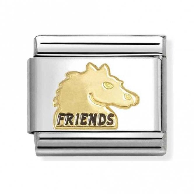 Nomination  Horse Friends Yellow Gold Charm 