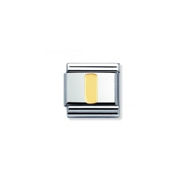 Nomination I Initial Yellow Gold 