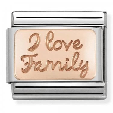 Nomination I Love Family Plate Rose Gold