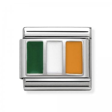 Nomination Ireland Flag Silver Shine 