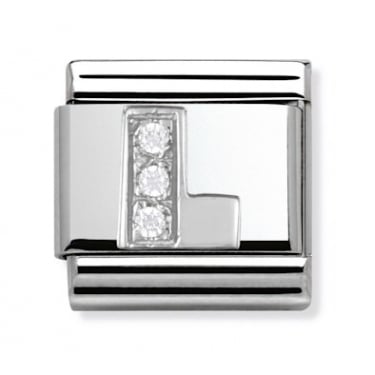 Nomination L Initial Silver Shine