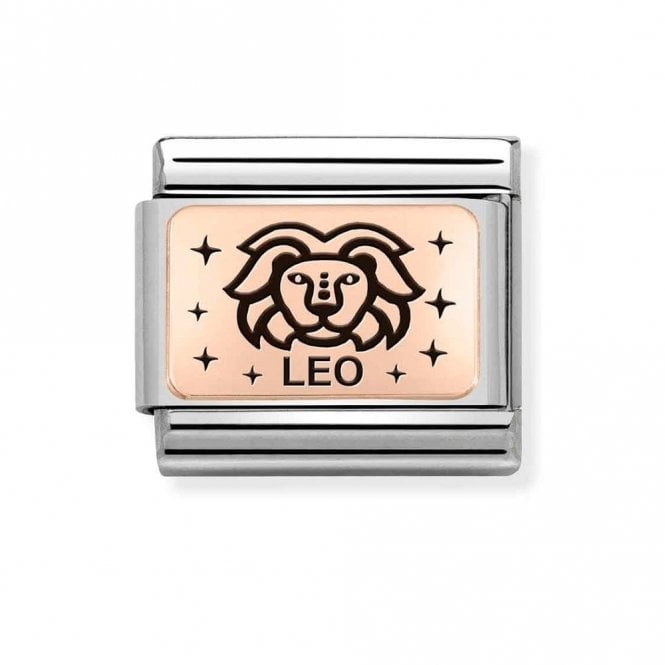 Nomination  Leo Rose Gold Charm