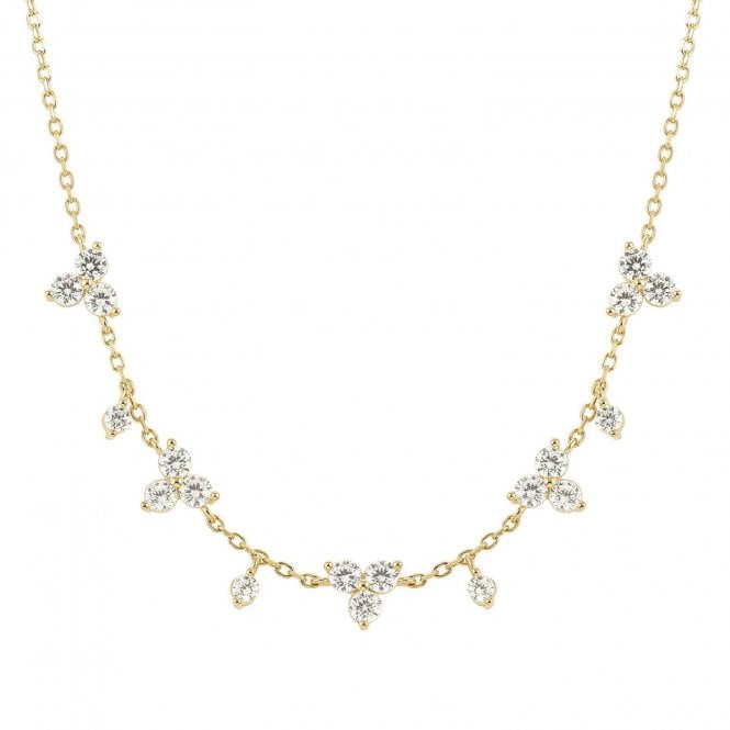 Nomination  Life Bouquet CZ Gold Tone Adjustable Necklace  0.67 x 0.65cm, 44cm