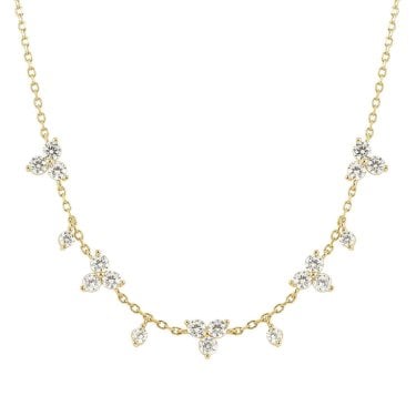 Nomination Life Bouquet CZ Gold Tone Adjustable Necklace 0.67 x 0.65cm, 44cm