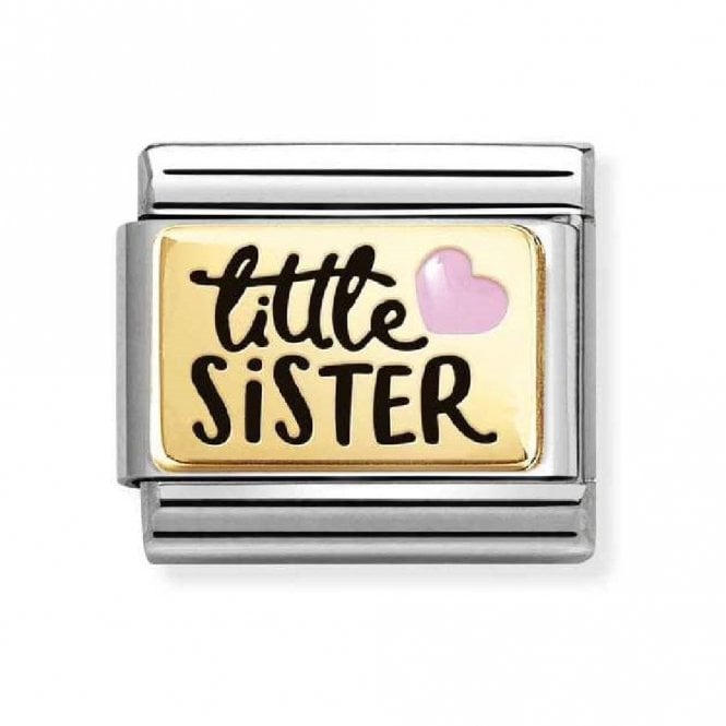 Nomination  Little Sister Yellow Gold Charm