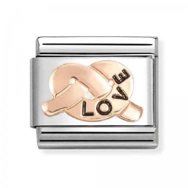 Nomination Love Knot Rose Gold Charm