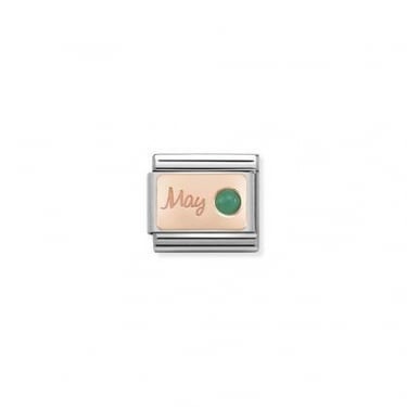 Nomination May Emerald Rose Gold