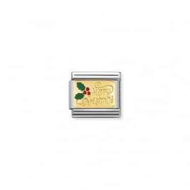 Nomination Merry Christmas with Holly Charm