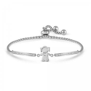 Nomination Milleluci Girl with CZ Adjustable Bracelet 6.5 x 1.26cm, 14-19cm