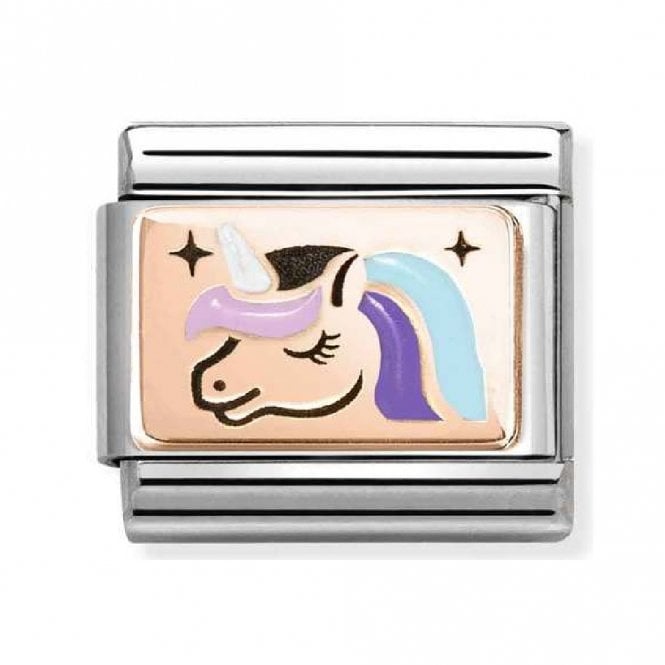 Nomination  Multicolour Unicorn Rose Gold Charm