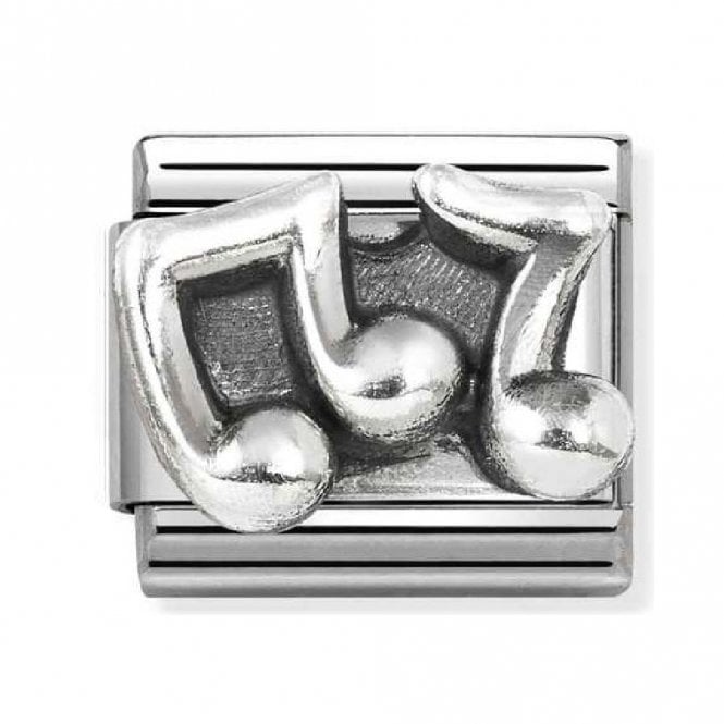 Nomination  Musical Notes Silver Shine Charm