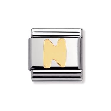 Nomination N Initial Yellow Gold 