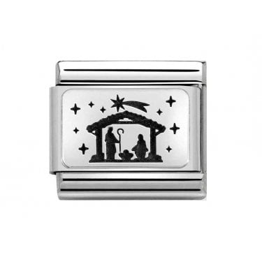 Nomination Nativity Silver Shine Charm