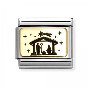 Nomination Nativity Yellow Gold Charm