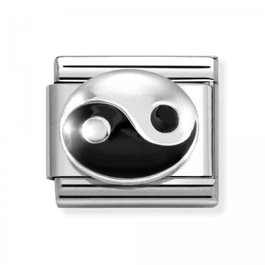 Nomiantion Tao Yin Yang Silver Shine Charm
