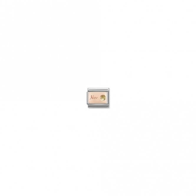 Nomination  November Citrine Rose Gold