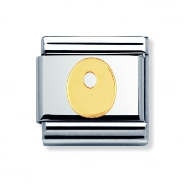 Nomination O Initial Yellow Gold 